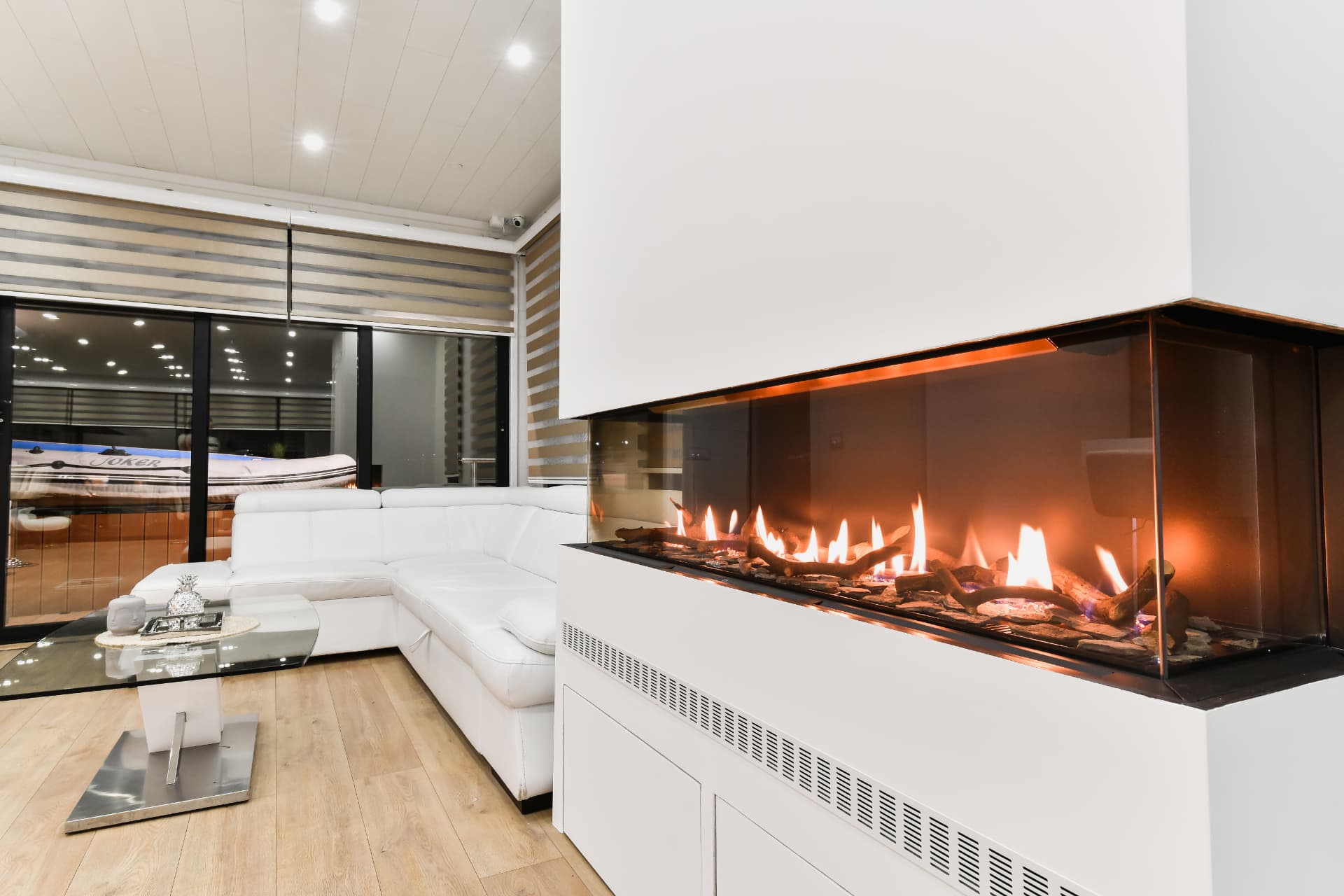 Kamin i lounge